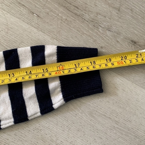 The Limited Nautical Striped Anchor Graphic Sweater wool blend classic navy - Picture 8 of 9